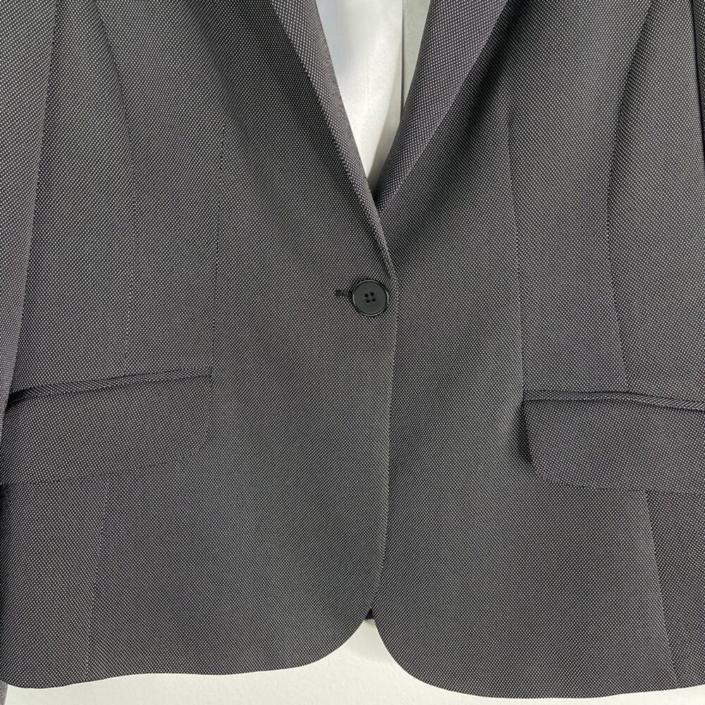 Garfield & Marks black white dot preppy office button academia blazer jacket 16 - Picture 3 of 7